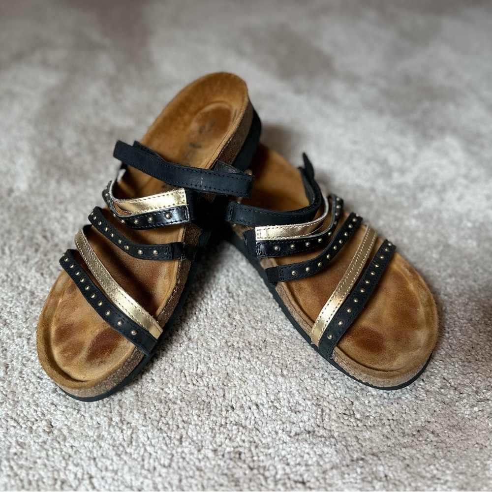 NAOT Women’s velcro strap sandals size 40